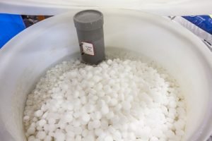 Waterontharder zoutblokken